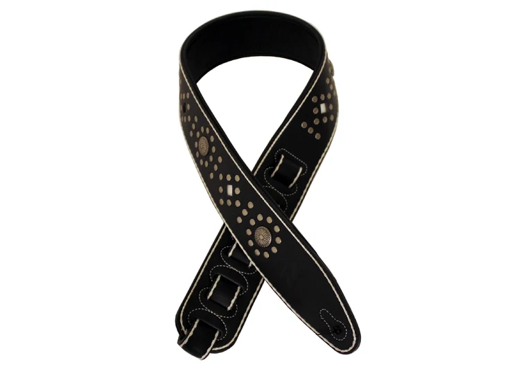 Profile DLX01-2 Garment Leather Strap Black 