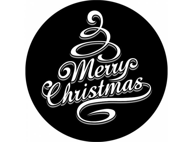 Prolights Gobo xmas Typo Greetings 1 F size, Black and white