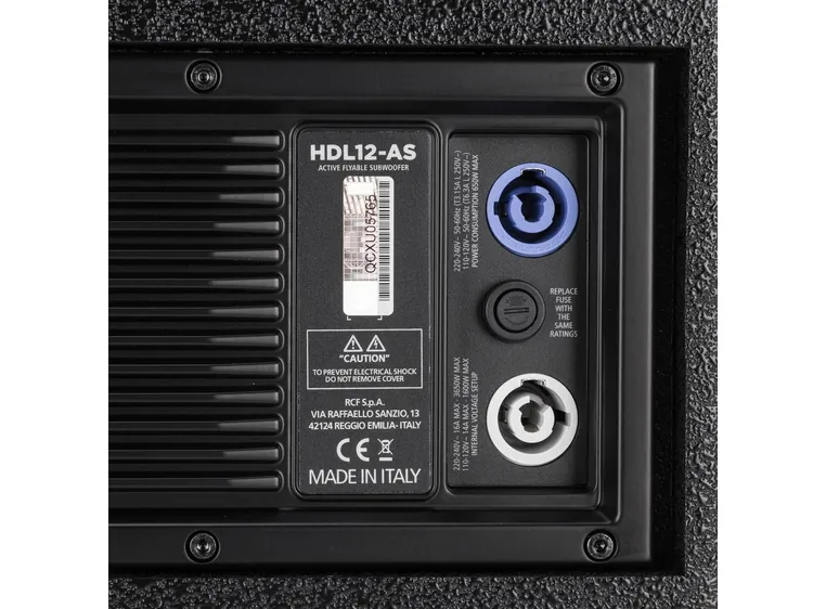 RCF HDL12-AS Aktiv line array subwoofer For HDL6, 12", 700Wrms, 1400Wpeak 
