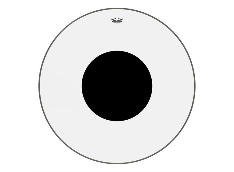 Remo CS-1334-10- Controlled Sound Clear Black Dot Bass Drumhead 34"