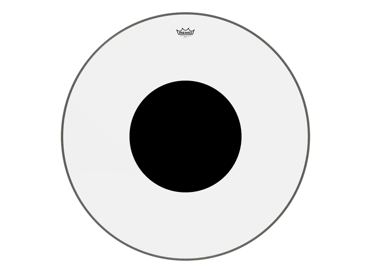 Remo CS-1334-10- Controlled Sound Clear Black Dot Bass Drumhead 34" 