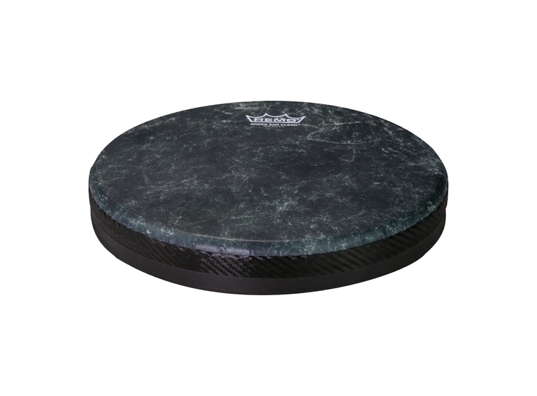 Remo FL-2510-TU-SD02 Fliptop Tubanoskinn Green and Clean, Black, 10” 