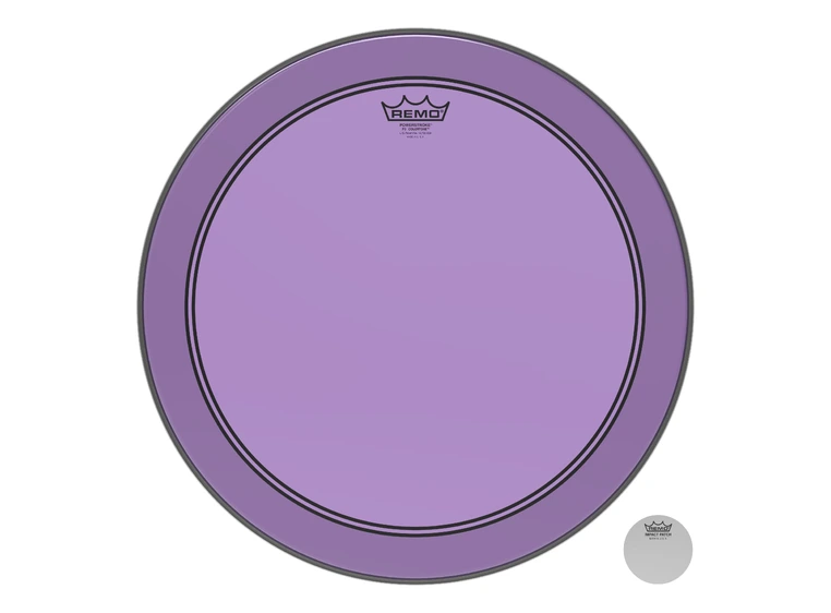 Remo P3-1318-CT-PU Powerstroke P3 Colortone Purple Bass Drumhead, 18" 