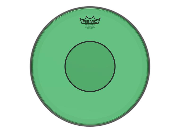 Remo P7-0314-CT-GN Powerstroke 77 Colortone Green Drumhead, 14"