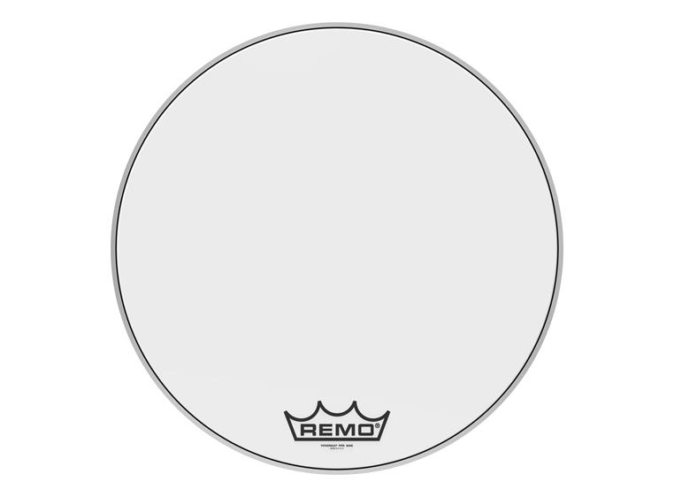 Remo PM-1024-PP- Powermax Ultra White Pipe Band Drumhead, 24"