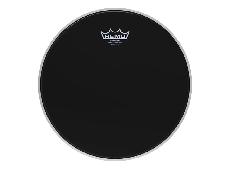 Remo PS-0413-MP- Pinstripe Ebony Crimplock Tenor Drumhead, 13" 