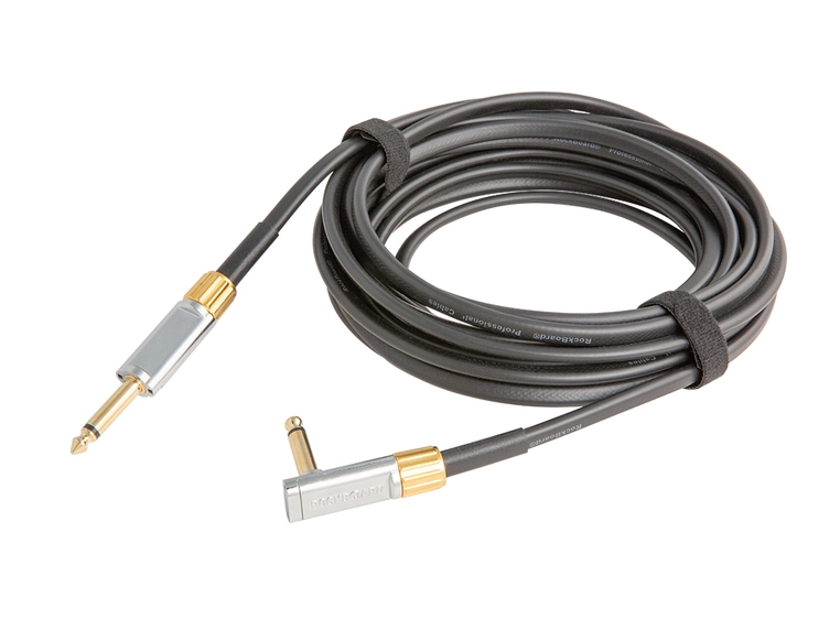 RockBoard Flat Instrument Cable, 600 cm Straight / Angled, Premium Series 