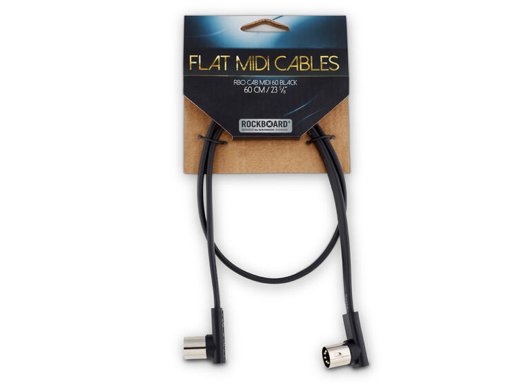 RockBoard Flat MIDI Cable - 60 cm RBO CAB MIDI 60 BK