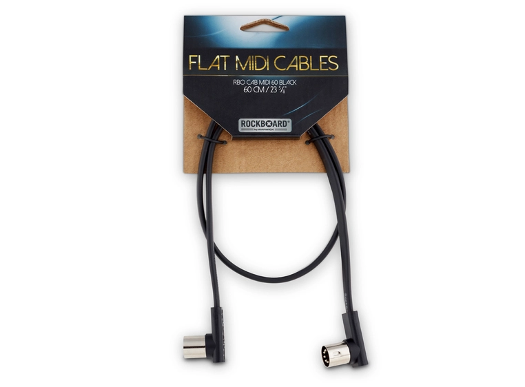 RockBoard Flat MIDI Cable - 60 cm RBO CAB MIDI 60 BK 