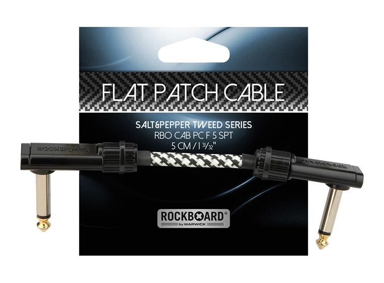 RockBoard Salt&Pepper Tweed Series Flat Patch Cable - 5 cm
