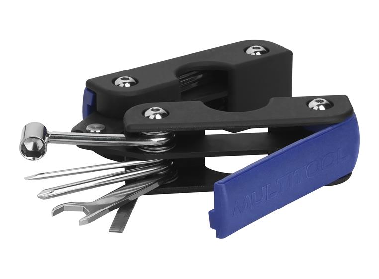 RockCare MultiTool (Inch / Blue) 13-In-1 Set with String Winder for Guitar & Bass