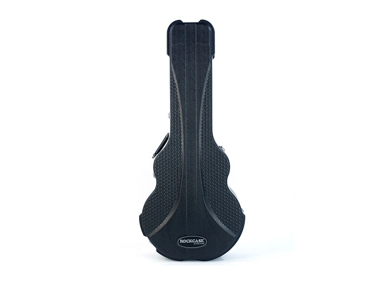RockCase Acoustic Guitar ABS Case Jazz, Curved - Black, Premium Line 