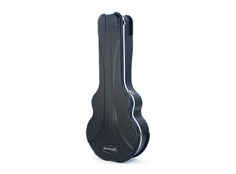 RockCase Acoustic Guitar ABS Case Jazz, Curved - Black, Premium Line 