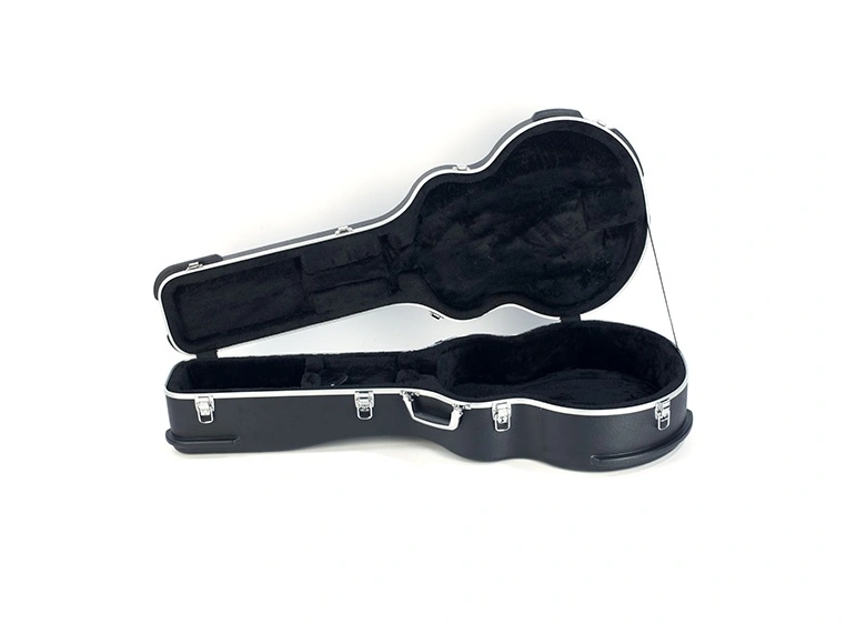 RockCase Acoustic Guitar ABS Case Jazz, Curved - Black, Premium Line 