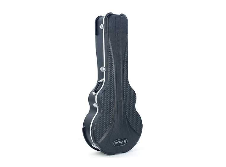 RockCase Acoustic Guitar ABS Case Jazz, Curved - Black, Premium Line 