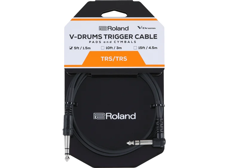Roland PCS-5-TRA V-Drums trigger kabel 5ft./1.5m. rett/vinkel 