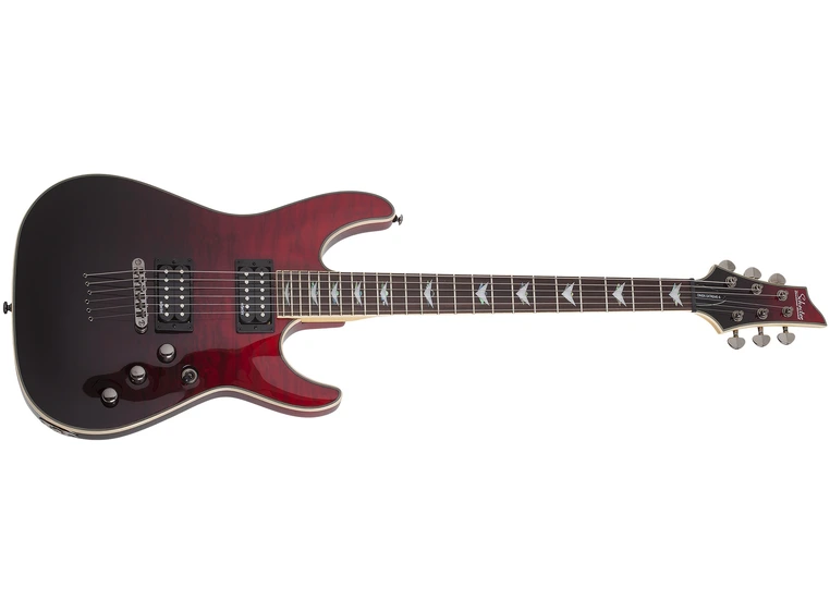 Schecter Omen Extreme-6 Blood Burst Black/Red Fade 
