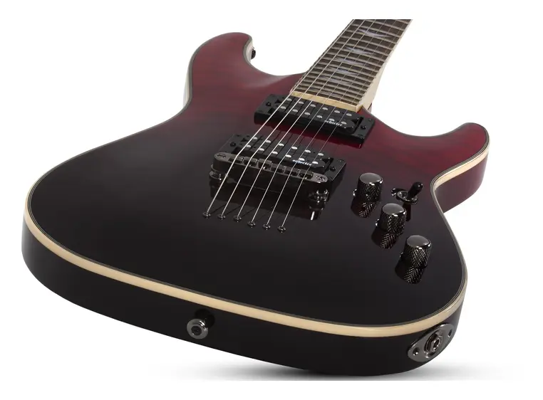 Schecter Omen Extreme-6 Blood Burst Black/Red Fade 