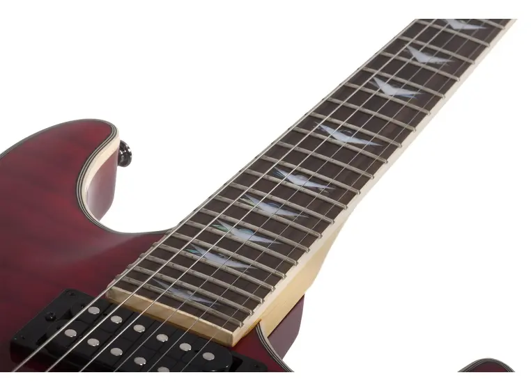 Schecter Omen Extreme-6 Blood Burst Black/Red Fade 