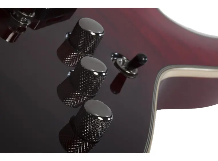 Schecter Omen Extreme-6 Blood Burst Black/Red Fade 