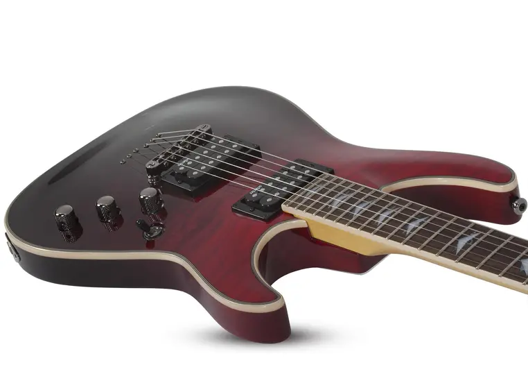 Schecter Omen Extreme-6 Blood Burst Black/Red Fade 