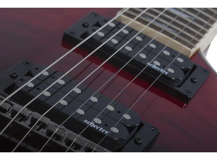 Schecter Omen Extreme-6 Blood Burst Black/Red Fade 