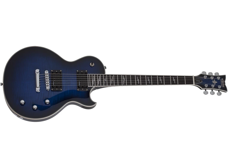 Schecter SOLO-II Supreme STBB See-Thru Blue Burst 