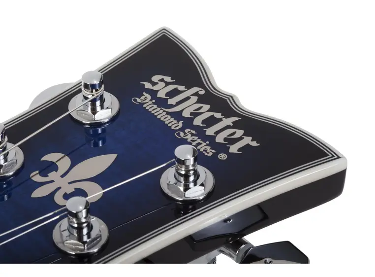 Schecter SOLO-II Supreme STBB See-Thru Blue Burst 