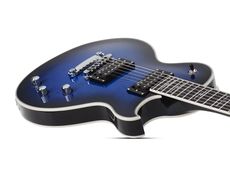 Schecter SOLO-II Supreme STBB See-Thru Blue Burst 