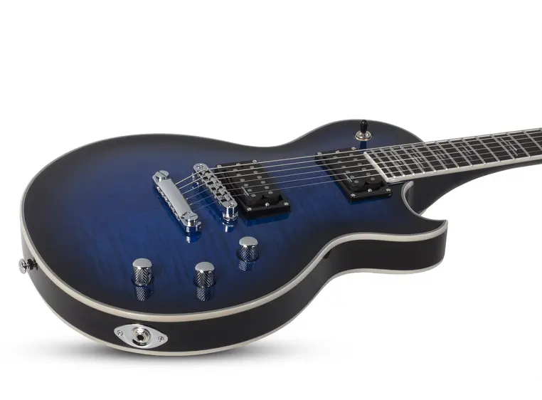 Schecter SOLO-II Supreme STBB See-Thru Blue Burst 