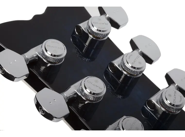 Schecter SOLO-II Supreme STBB See-Thru Blue Burst 