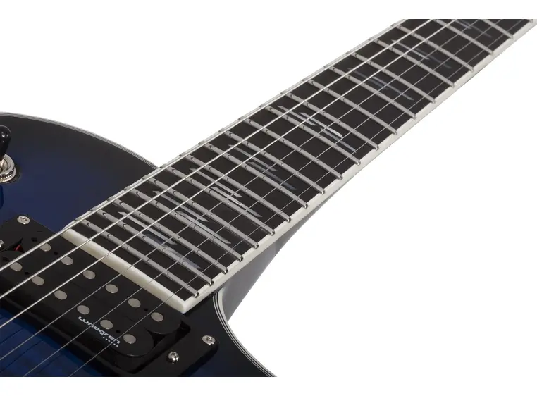 Schecter SOLO-II Supreme STBB See-Thru Blue Burst 