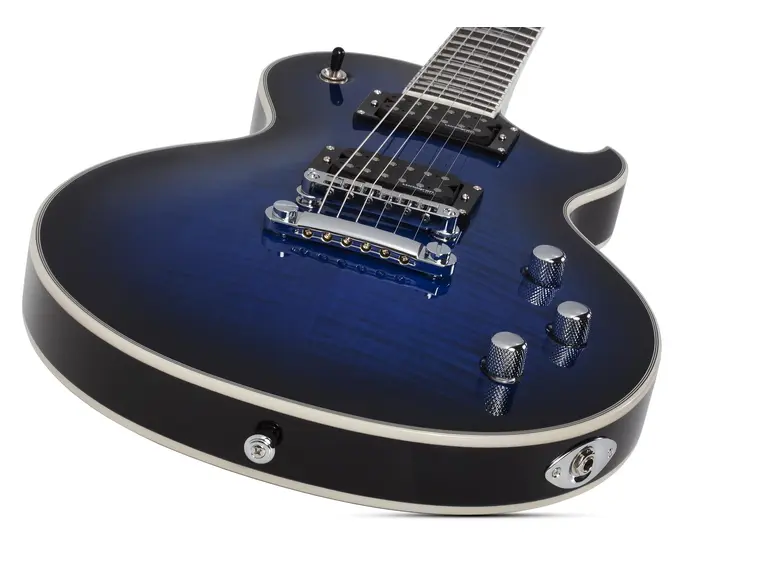 Schecter SOLO-II Supreme STBB See-Thru Blue Burst 