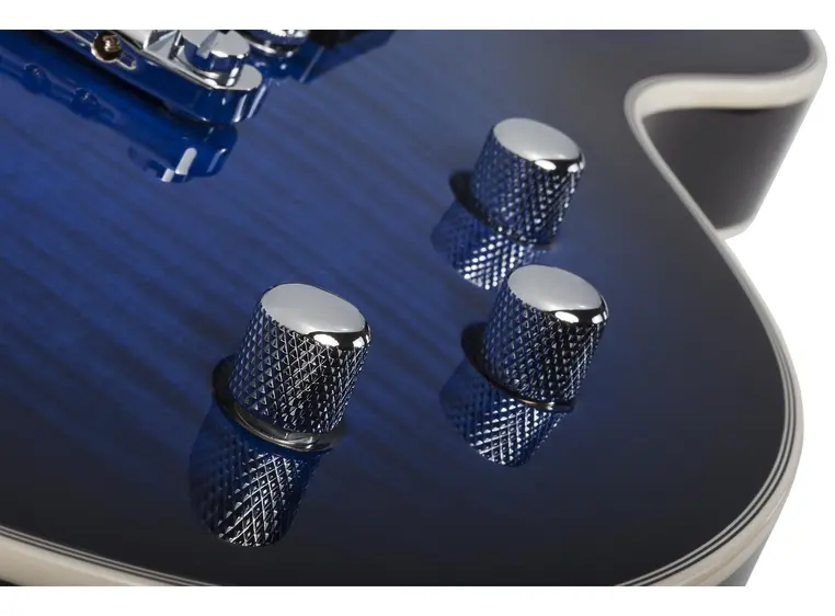 Schecter SOLO-II Supreme STBB See-Thru Blue Burst 