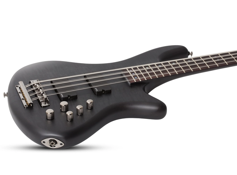 Schecter Stiletto Studio-8 See-Thru Black Satin (STBLS) 