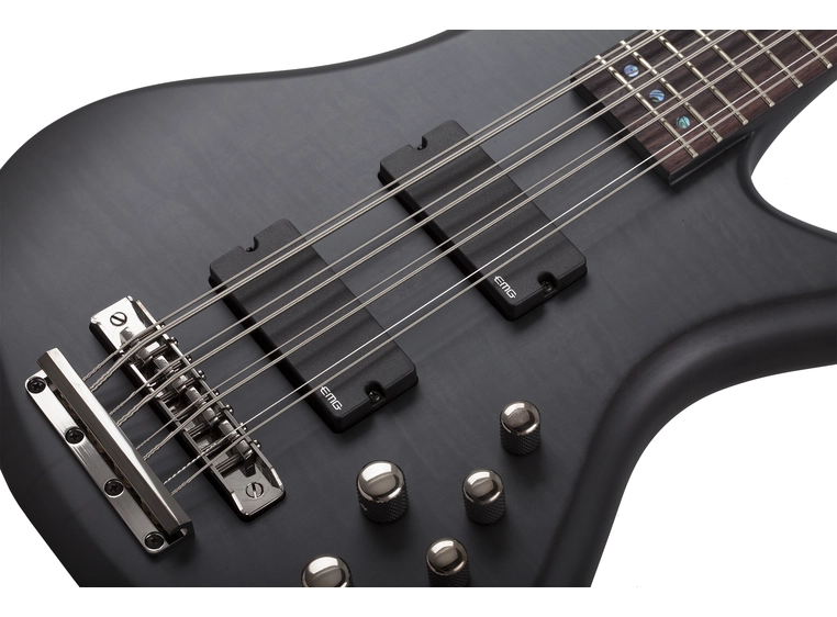 Schecter Stiletto Studio-8 See-Thru Black Satin (STBLS) 
