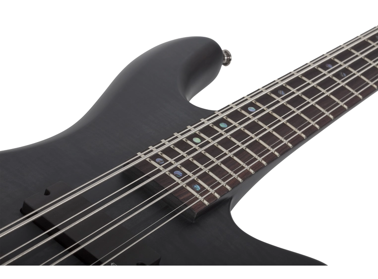 Schecter Stiletto Studio-8 See-Thru Black Satin (STBLS) 