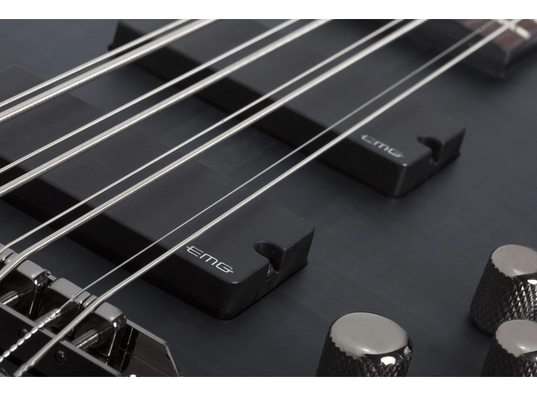 Schecter Stiletto Studio-8 See-Thru Black Satin (STBLS) 