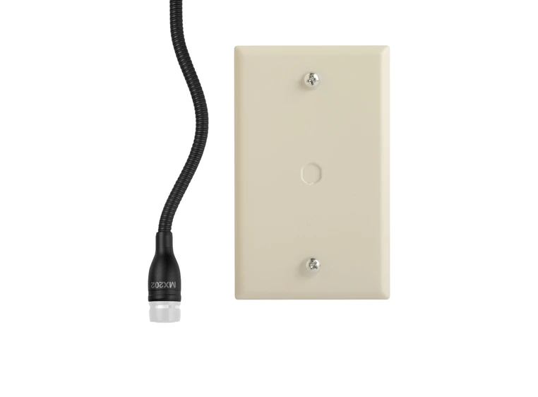 Shure MX202BP-N Overheadmic, black no capsule, card, plate 