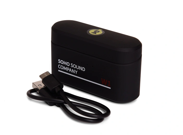 Soho W1 Trådløse øreplugger med innebygd powerbank - Bass Black 