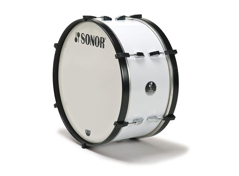 Sonor MC 2410 CW Bass Drum 24"x10", CW white, 4,1kg, white heads