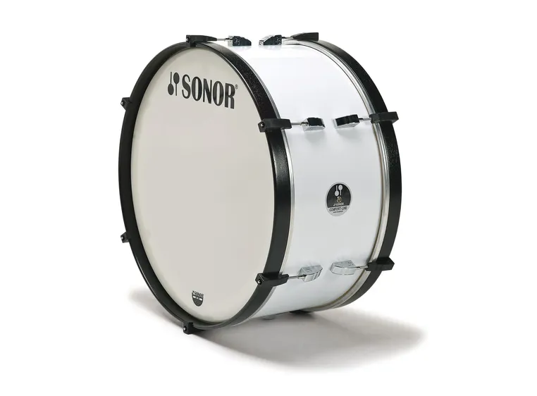 Sonor MC 2410 CW Bass Drum 24"x10", CW white, 4,1kg, white heads 