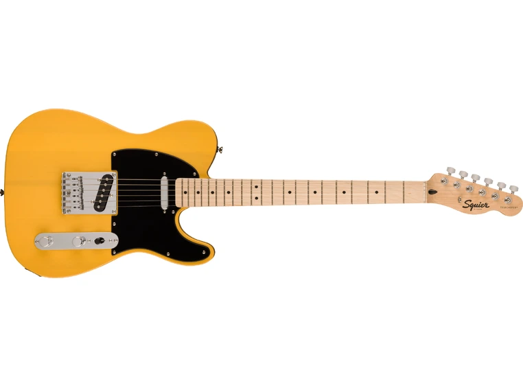 Squier Sonic Telecaster, Maple Black Pickguard, Butterscotch Blonde 