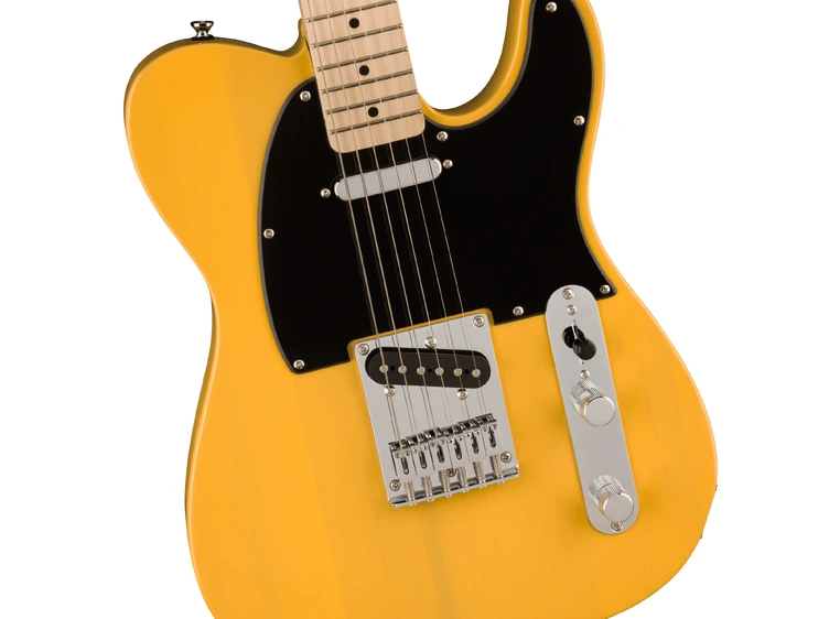Squier Sonic Telecaster, Maple Black Pickguard, Butterscotch Blonde 