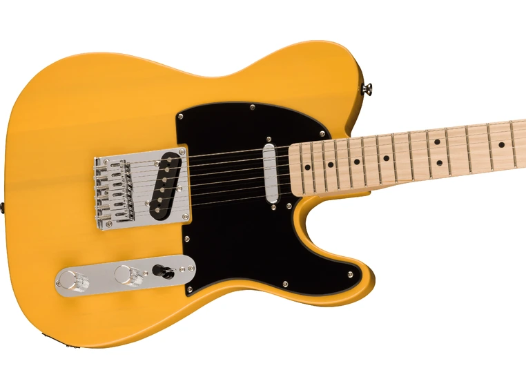 Squier Sonic Telecaster, Maple Black Pickguard, Butterscotch Blonde 