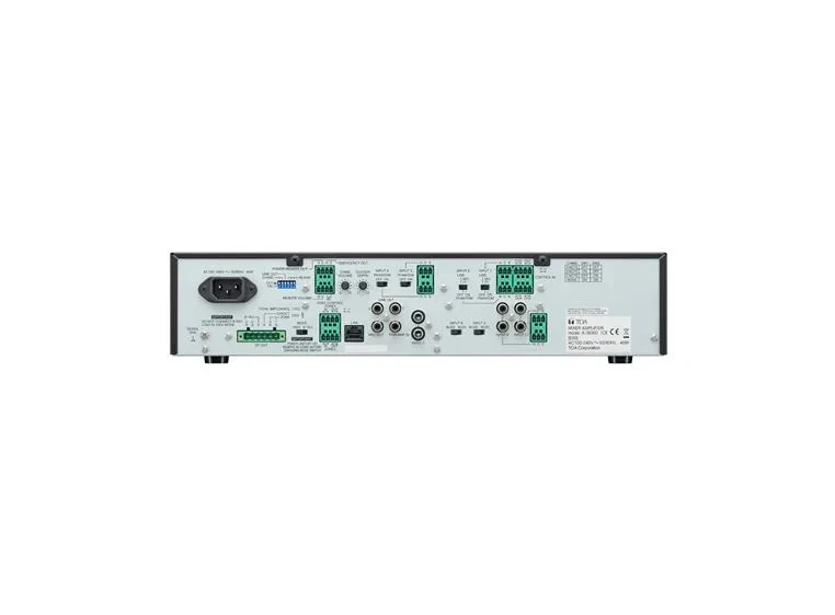 TOA A-3624D Digital Mikseforsterker 240W 7in,6micMax,100V/8ohm,DSP,WebGUI 