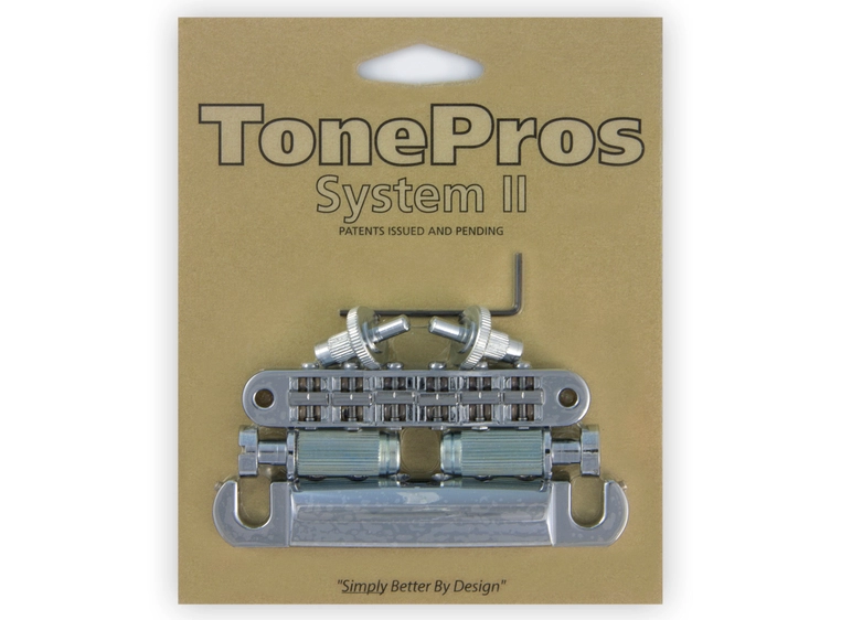 TonePros LPM04 C - Standard Tune-O-Matic Bridge and Tailpiece Set - Chrome 