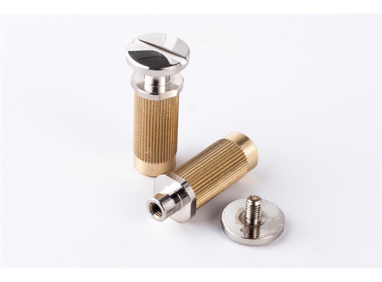TonePros MSPRS N - Metric Brass Locking Studs (P-Style) - Nickel