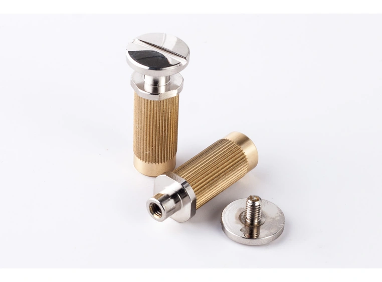 TonePros MSPRS N - Metric Brass Locking Studs (P-Style) - Nickel 