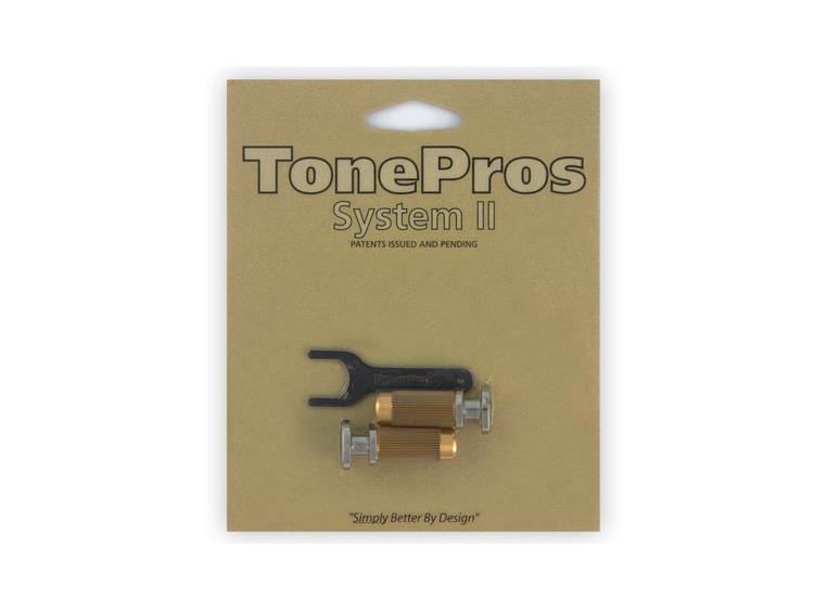 TonePros MSPRS N - Metric Brass Locking Studs (P-Style) - Nickel